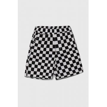 Vans pantaloni scurti copii BY RANGE ELASTIC WAIST SHORT KIDS culoarea alb, modelator