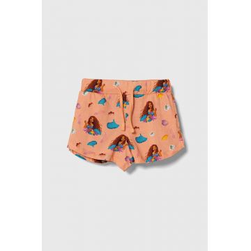 zippy pantaloni scurți din bumbac pentru copii culoarea portocaliu, modelator, talie reglabila