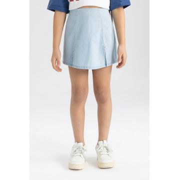 Fusta-pantalon cu talie inalta
