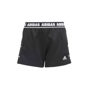 Pantaloni scurti cu banda logo in talie si buzunare