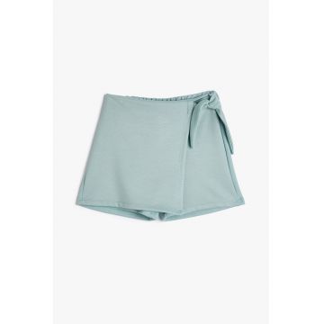 Pantaloni scurti cu strat exterior cu model petrecut