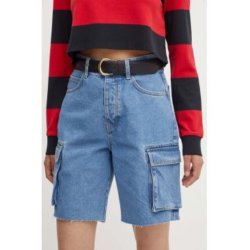 United Colors of Benetton pantaloni scurti jeans femei, neted, high waist