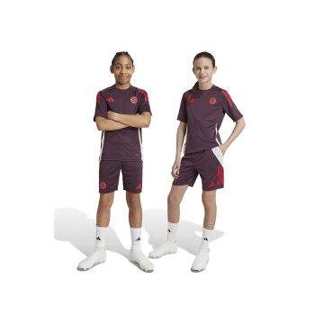 adidas Performance pantaloni scurti copii FCB TR SHO culoarea bordo, cu imprimeu, talie reglabila, IS9953