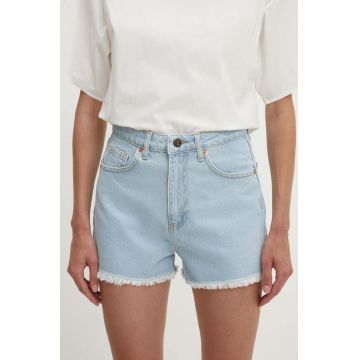Answear Lab pantaloni scurti jeans femei, neted, high waist