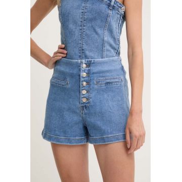 Answear Lab pantaloni scurti jeans femei, neted, high waist