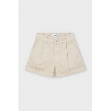 Mayoral pantaloni scurti copii culoarea bej, neted, 4219