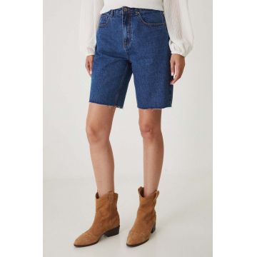 Medicine pantaloni scurti din bumbac femei, neted, medium waist