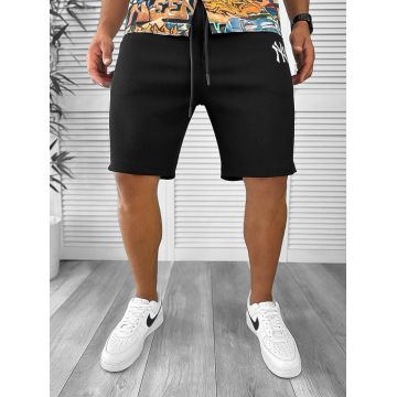 Pantaloni de trening scurti negri L4453 O3-4.3