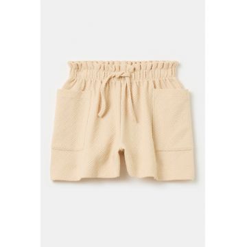 Pantaloni scurti cu textura herringbone