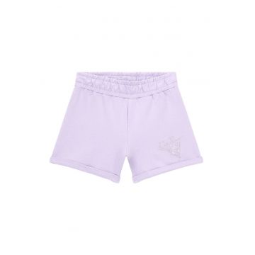 Pantaloni scurti de bumbac su strasuri