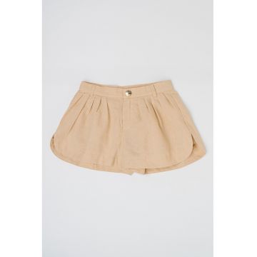 Pantaloni scurti din amestec de in