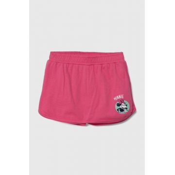 zippy fustă-pantalon pentru copii x Disney culoarea roz, cu imprimeu