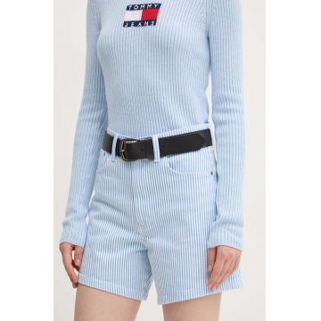 Abercrombie & Fitch pantaloni scurti jeans femei, modelator, high waist, KI149-4249