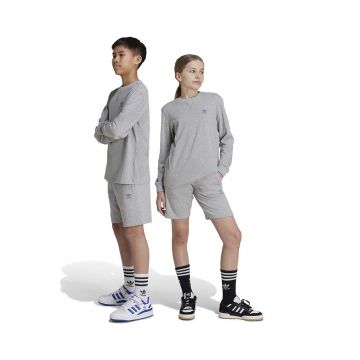 adidas Originals pantaloni scurti copii SHORTS culoarea gri, melanj, talie reglabila, IX5237