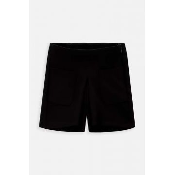 Coccodrillo pantaloni scurti copii culoarea negru, neted, BACK TO SCHOOL GIRL