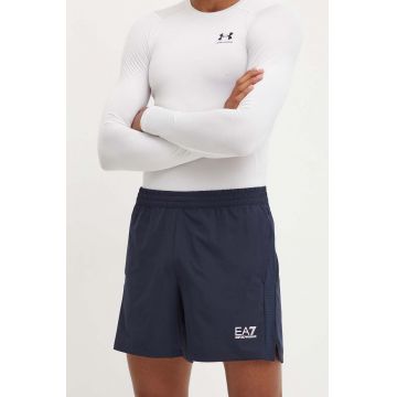 EA7 Emporio Armani pantaloni scurți de antrenament culoarea albastru marin, PNDDZ.6DPS01 EA7 Emporio Armani pantaloni scurți de antrenament culoarea albastru marin, PNDDZ.6DPS01