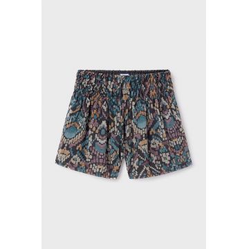 Mayoral pantaloni scurti copii culoarea gri, modelator, 7975
