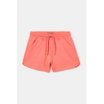 Pantaloni scurti de bumbac cu snur in talie