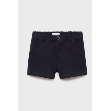 Bermude din material pique cu banda elastica in talie Bermude din material pique cu banda elastica in talie