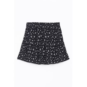 Fusta evazata cu model floral
