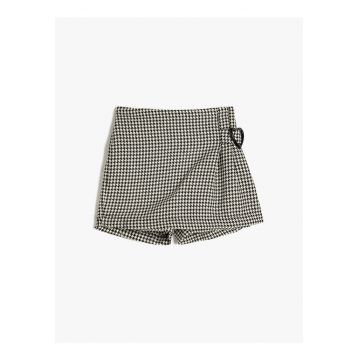 Fusta-pantalon cu model in carouri