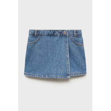 Fusta-pantalon mini din denim