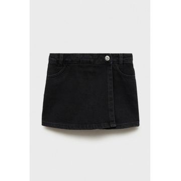 Fusta-pantalon mini din denim