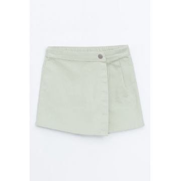 Fusta-pantalon uni din denim