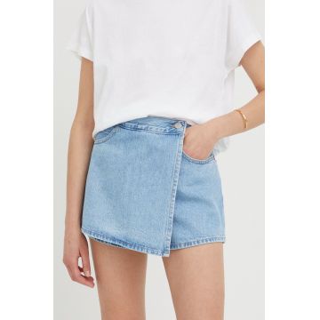 Levi's pantaloni scurti jeans femei, neted, high waist