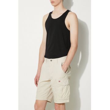 Napapijri pantaloni scurti din bumbac Noto 2.0 culoarea bej, NP0A4HOQN901