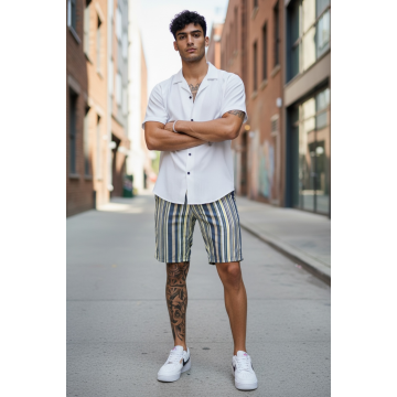 Pantaloni scurti casual  cu imprimeu  13124 14-3.3