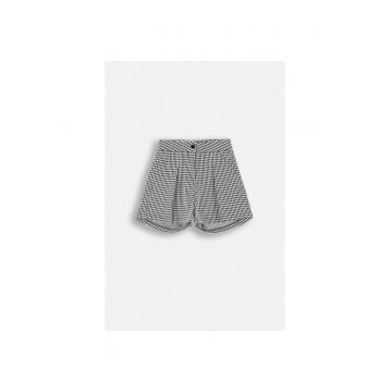 Pantaloni scurti cu model cu houndstooth