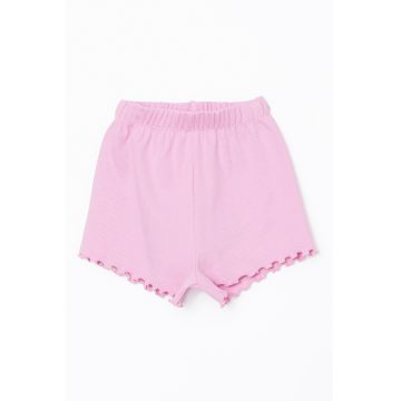 Pantaloni scurti cu terminatii valurite