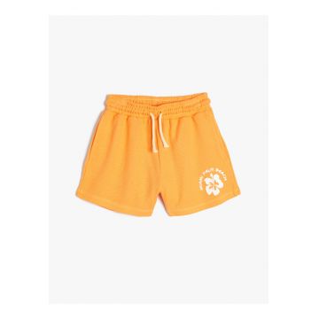 Pantaloni scurti de bumbac cu model grafic
