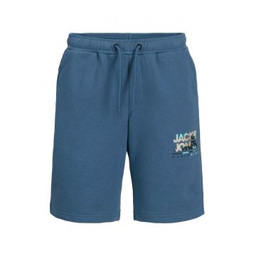 Pantaloni scurti din amestec de bumbac cu logo