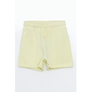 Pantaloni scurti din amestec de bumbac cu snur