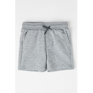 Pantaloni scurti din amestec de bumbac cu snururi
