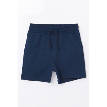 Pantaloni scurti din amestec de bumbac cu snur