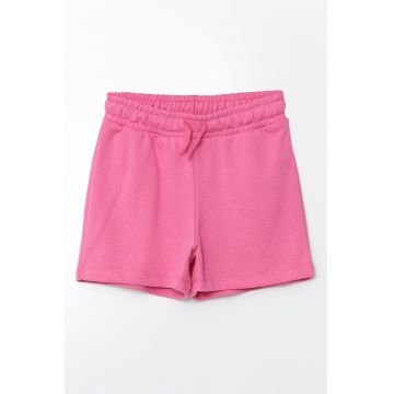 Pantaloni scurti din amestec de bumbac cu snur