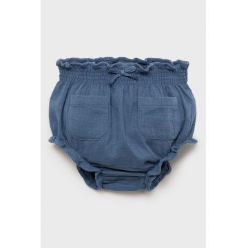 Pantaloni scurti din bumbac cu aspect de denim