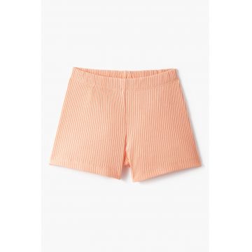 Pantaloni scurti striati cu talie elastica