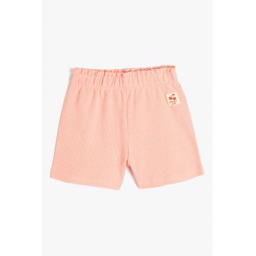 Pantaloni scurti texturati de bumbac