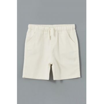 Pantaloni scurti uni cu snur in talie