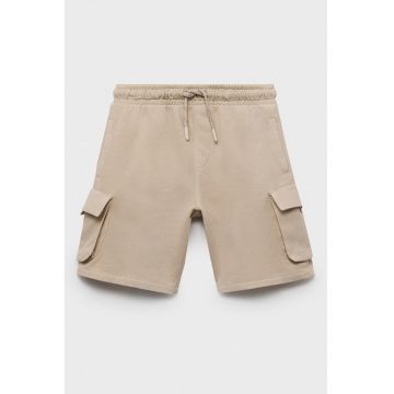 Bermude cargo cu snur - Bej