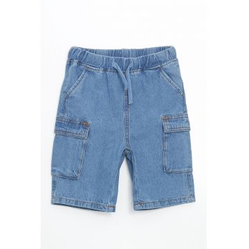 Bermude cargo din denim