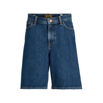 Bermude din denim cu model uni