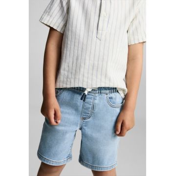 Bermude din denim cu snur de ajustare