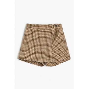 Fusta-pantalon cu model in carouri