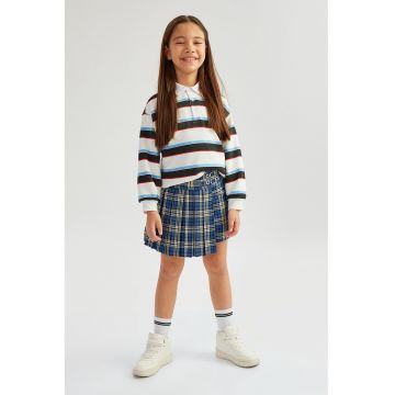 Fusta-pantalon cu model in carouri