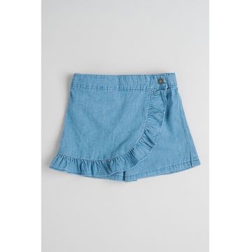 Fusta-pantalon cu volane